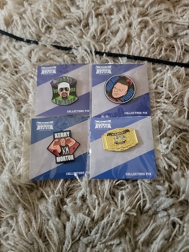New pro wrestling pin loot - new,